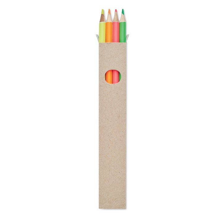 4 crayons surligneurs dans une