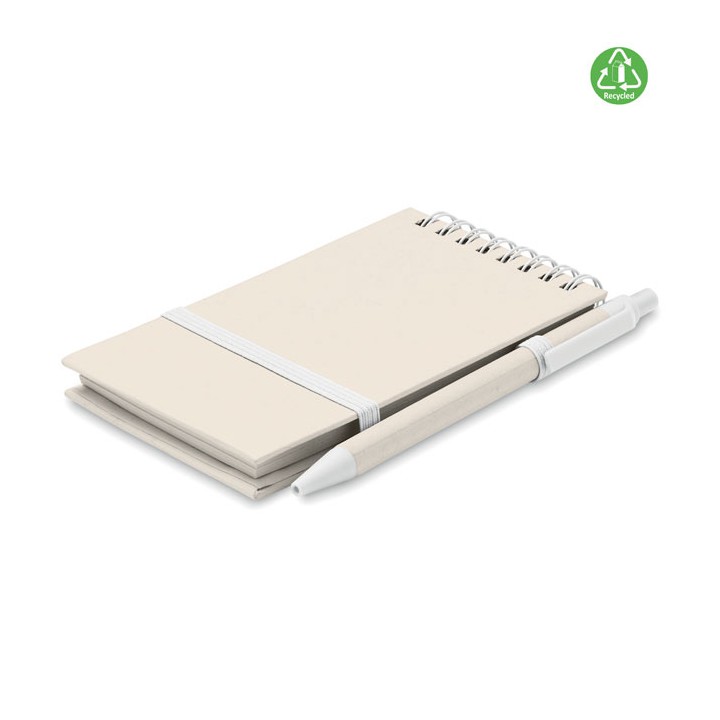 Carnet en carton de lait recycl