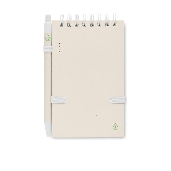 Carnet en carton de lait recycl