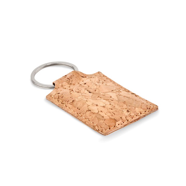 Porte-clés rectangulaire liège