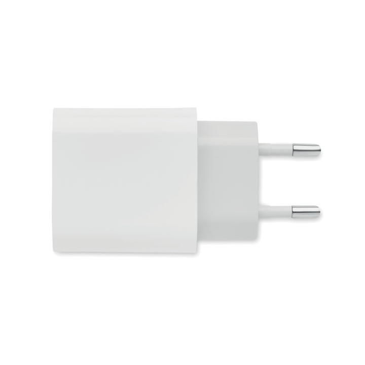 Chargeur 18W 2 ports, prise UE