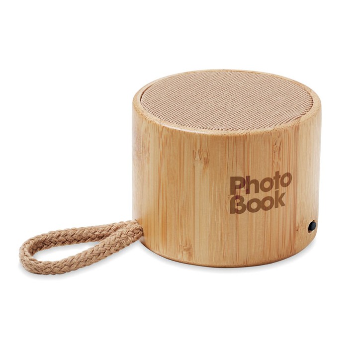 Haut-parleur sans fil bambou